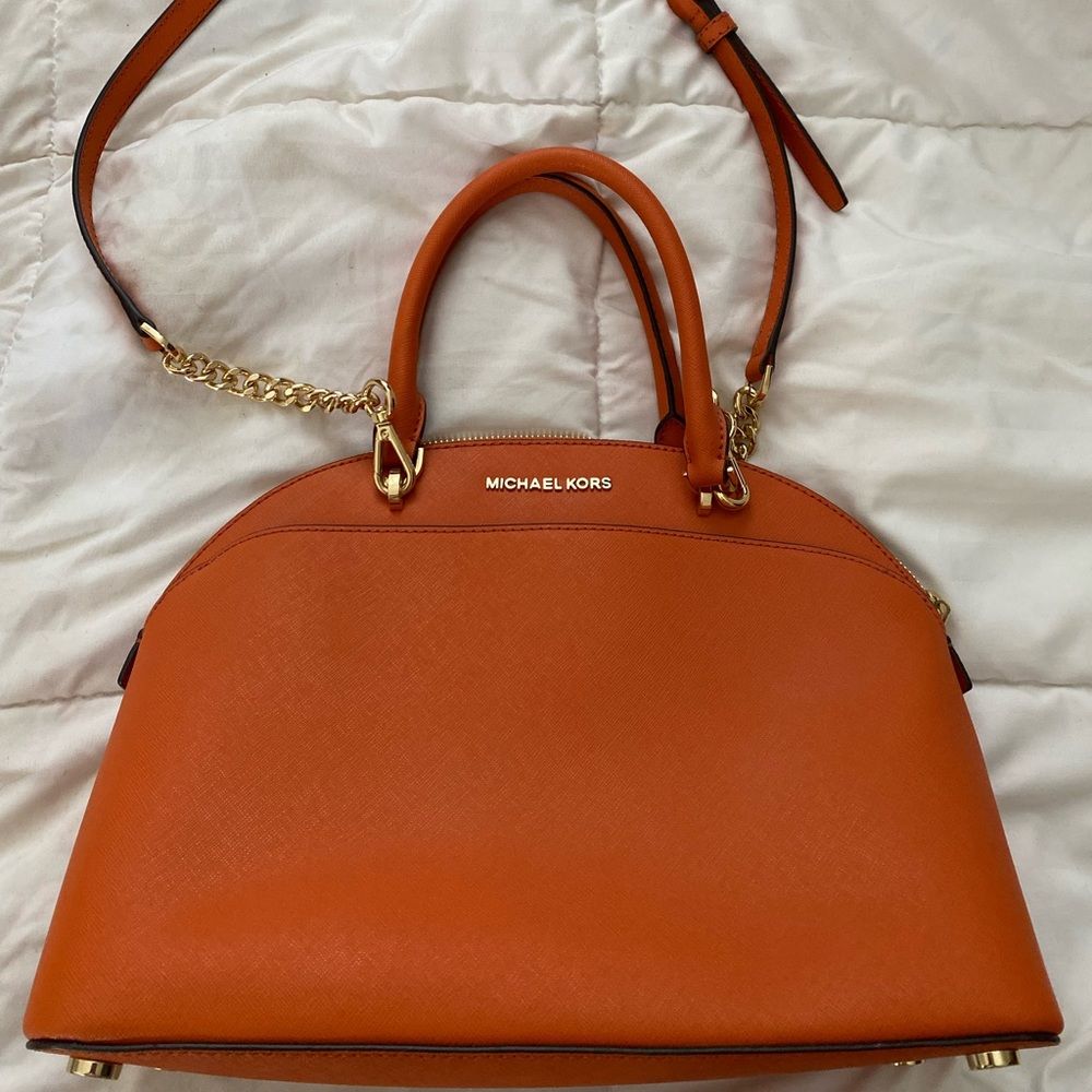 Orange Michael kors purse